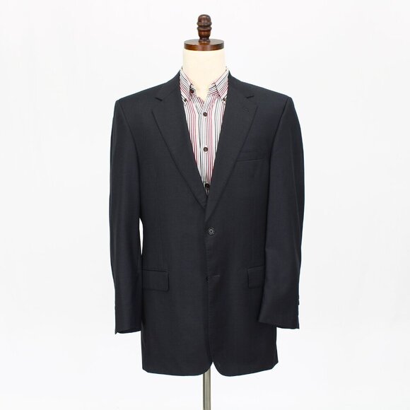 Jos. A. Bank 42L Gray Solid 2-Button Sport Coat Blazer Jacket P364